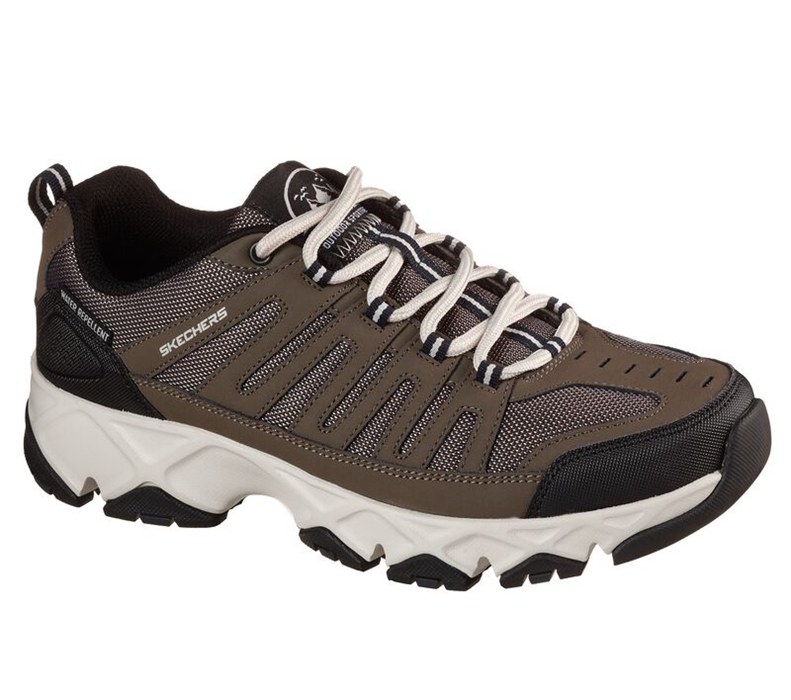 Skechers Relaxed Fit: Crossbar - Stilholt - Mens Sneakers Brown [AU-VT1011]